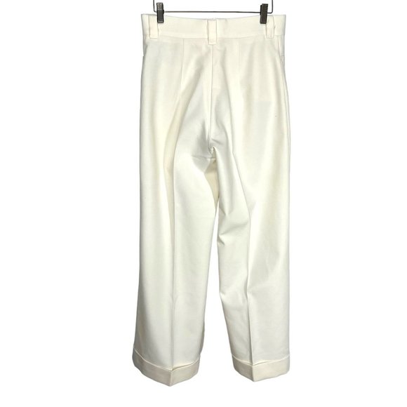 Vintage 70s Levis for Gals Off White Polyester High Rise Wide Leg Pants Size 12 - Picture 2 of 15